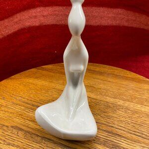 Vintage CMIELOW Poland Porcelain Stylized Woman Girl Figurine -- 7" Tall